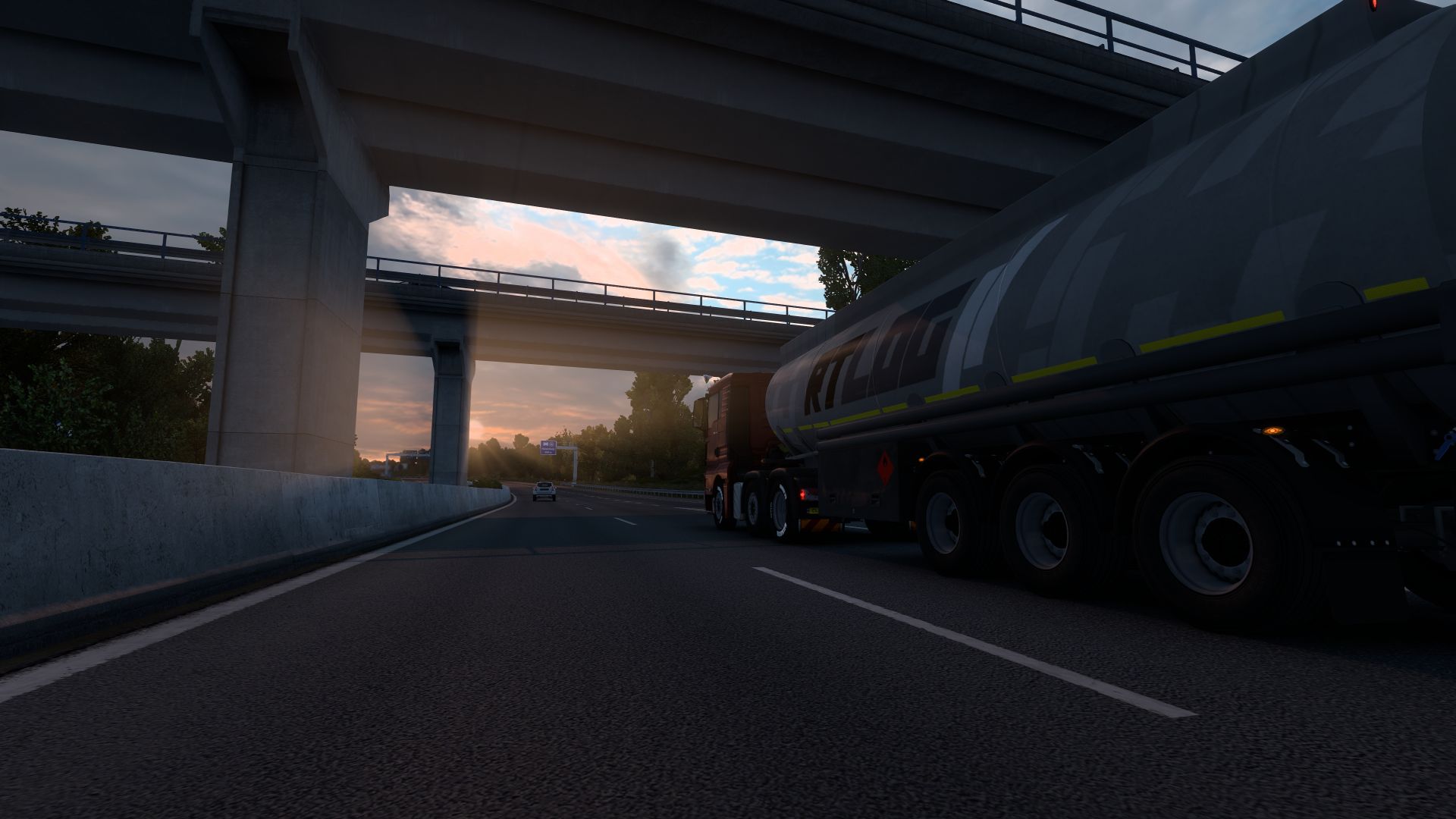 Trucking at Sunset