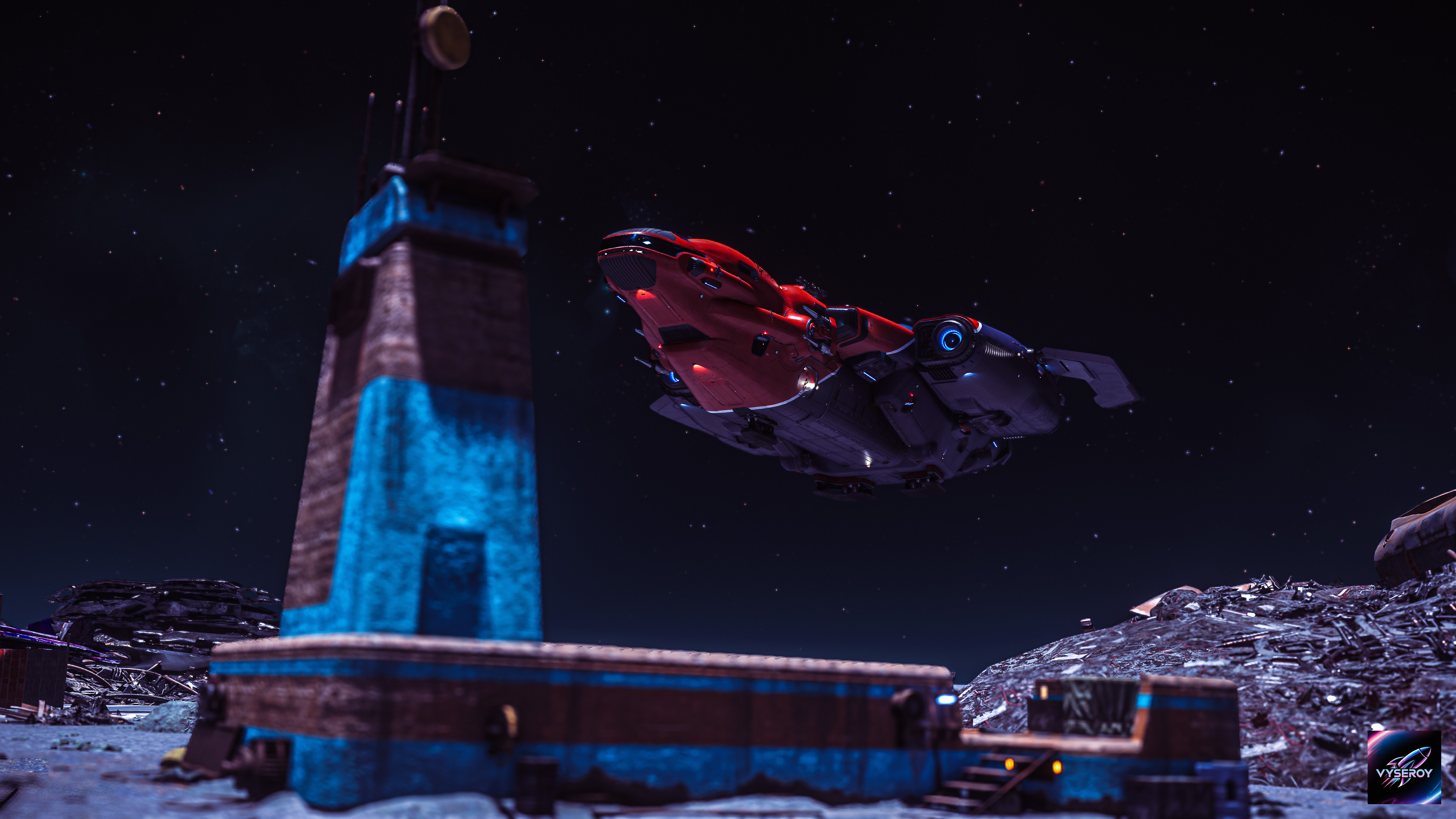 Starlancer coming in for a landing