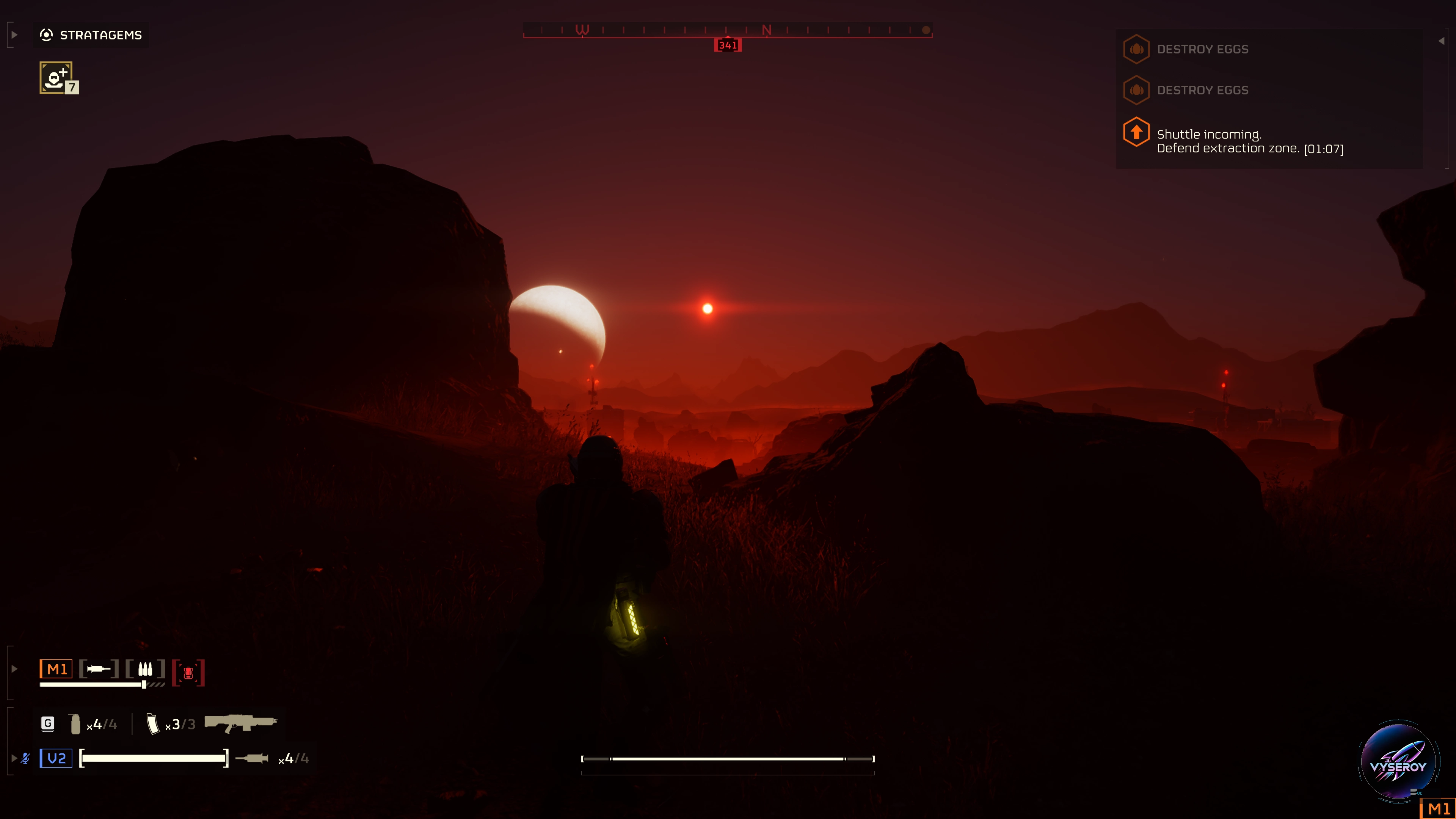 Sunset Over a Dark Battlefield
