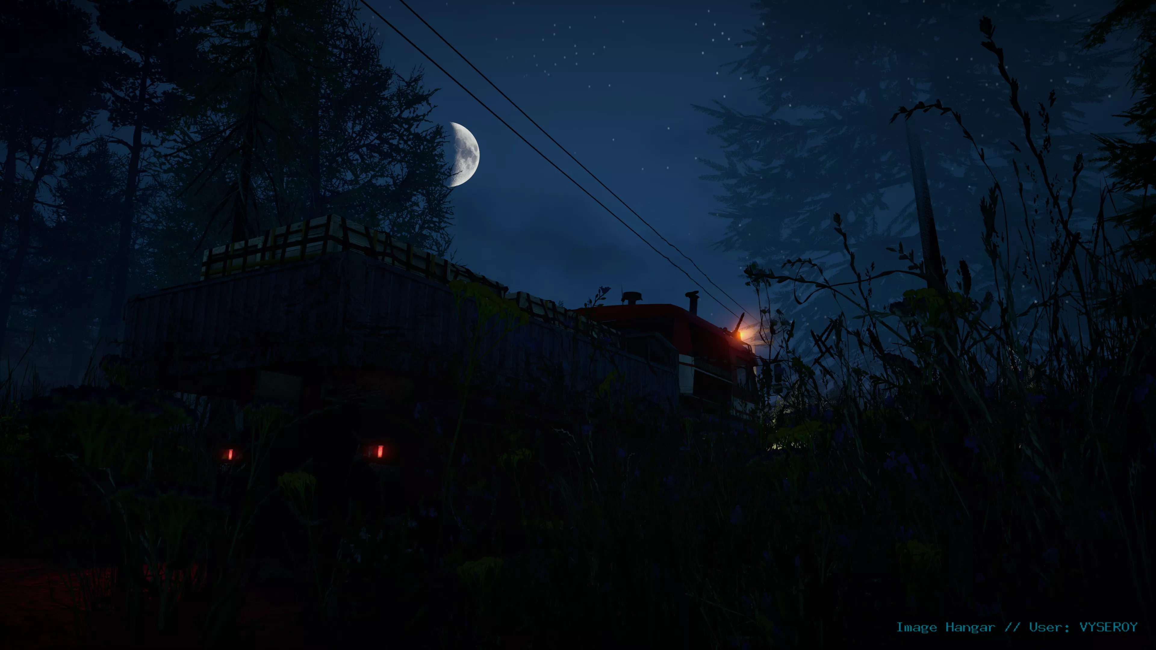 Trucking By Moonlight