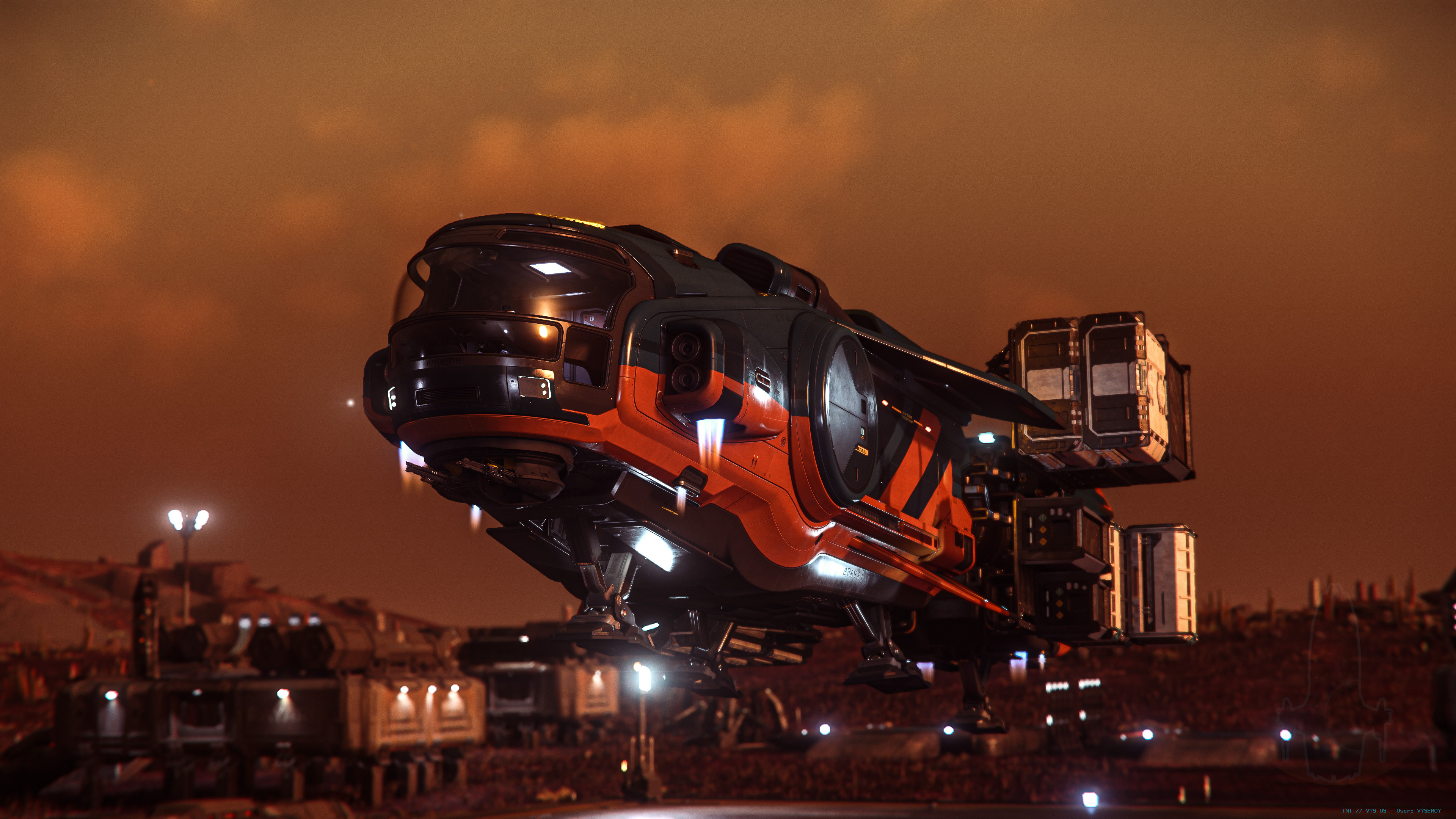 Hull-A Coming in to land at an outpost