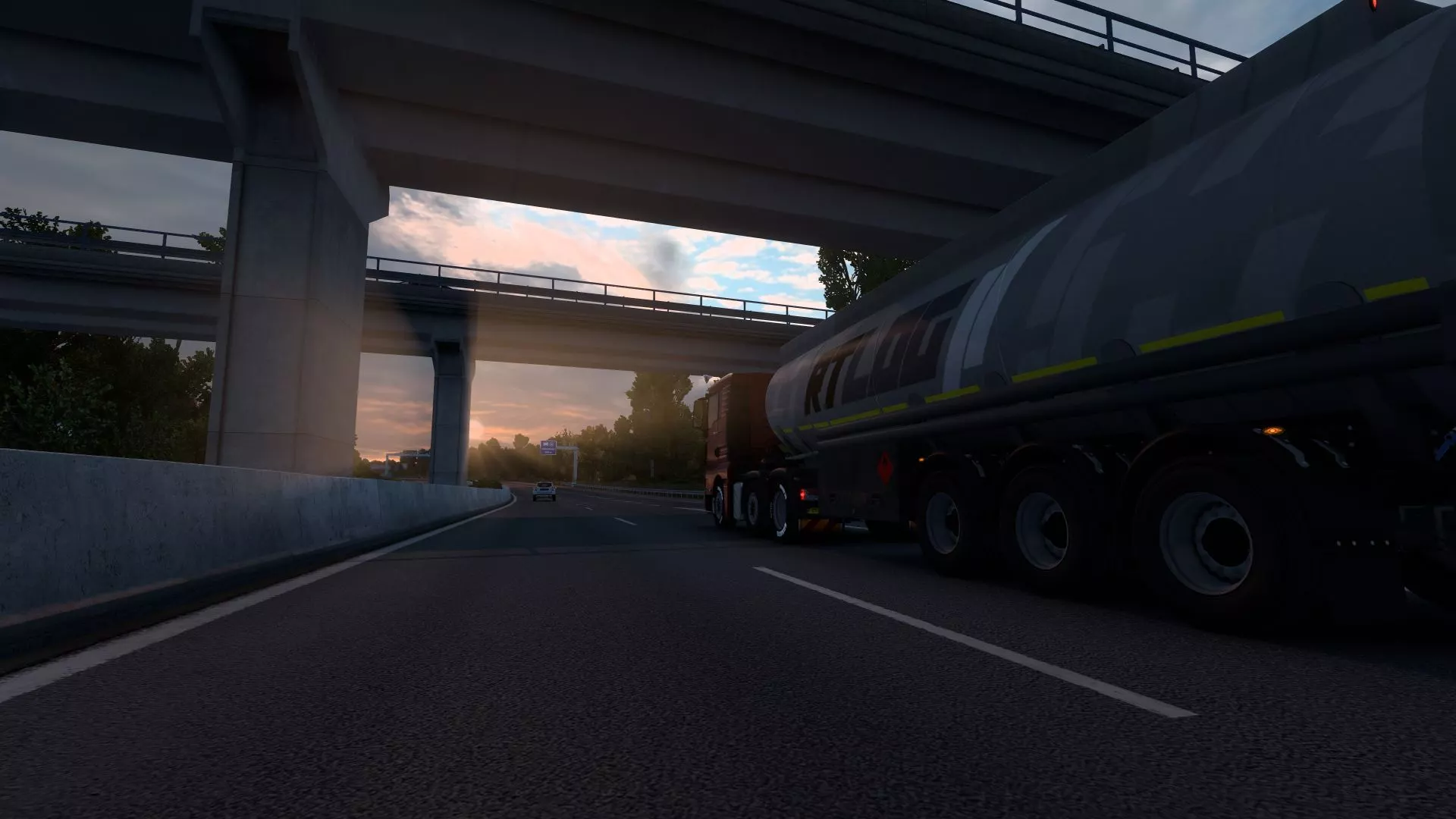 Trucking at Sunset