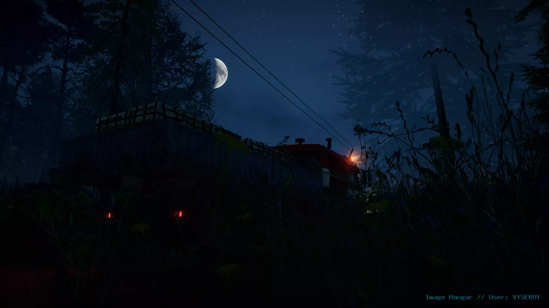 Trucking By Moonlight
