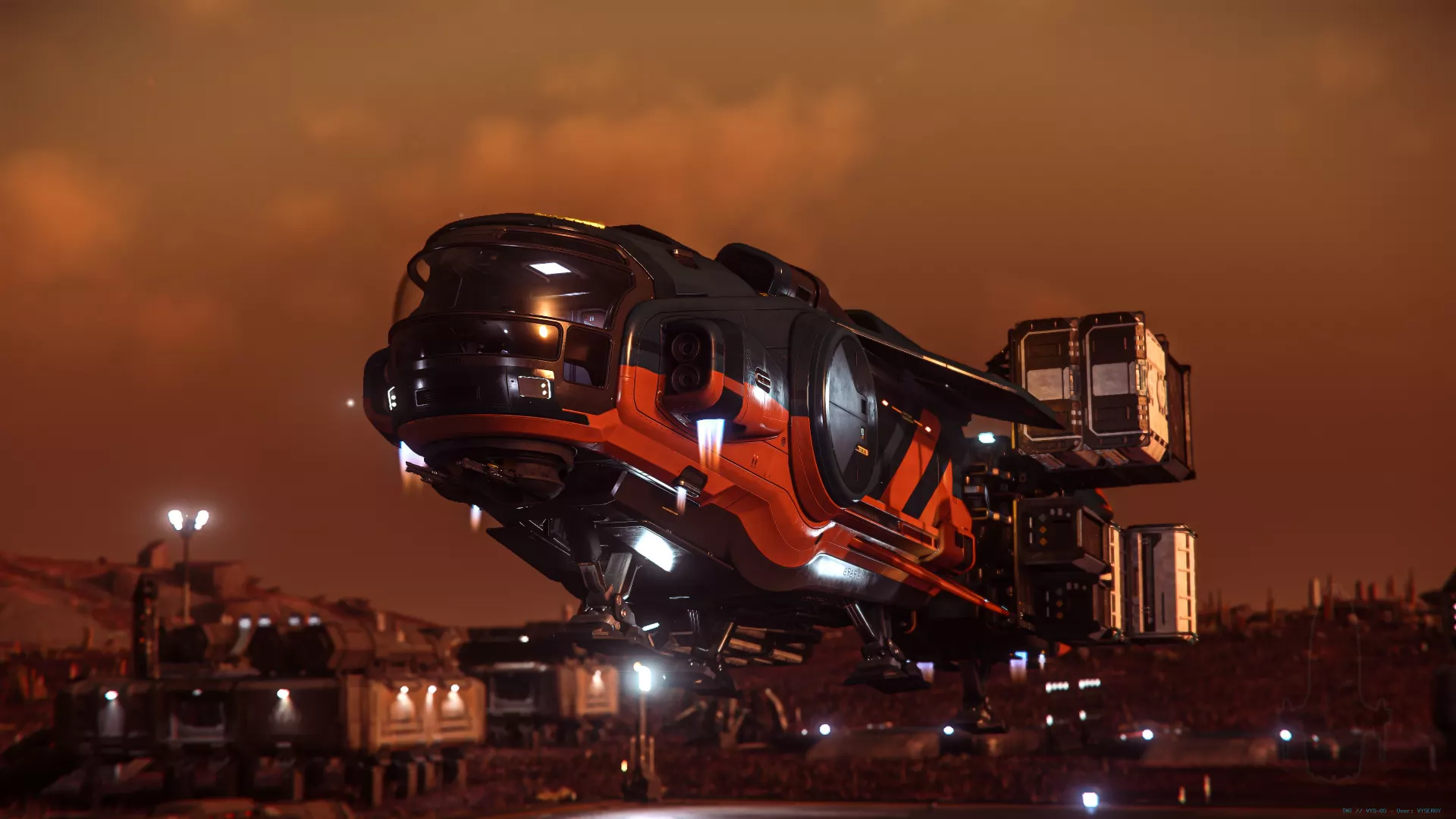Hull-A Coming in to land at an outpost